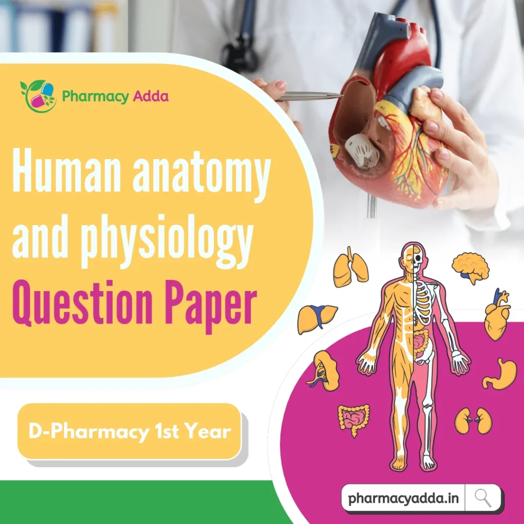 Human anatomy and physiology Question Paper