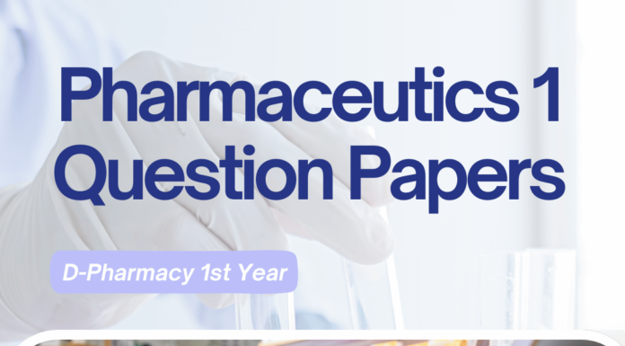 D Pharm Pharmaceutics Question Papers Pdf community pharmacy management question paper