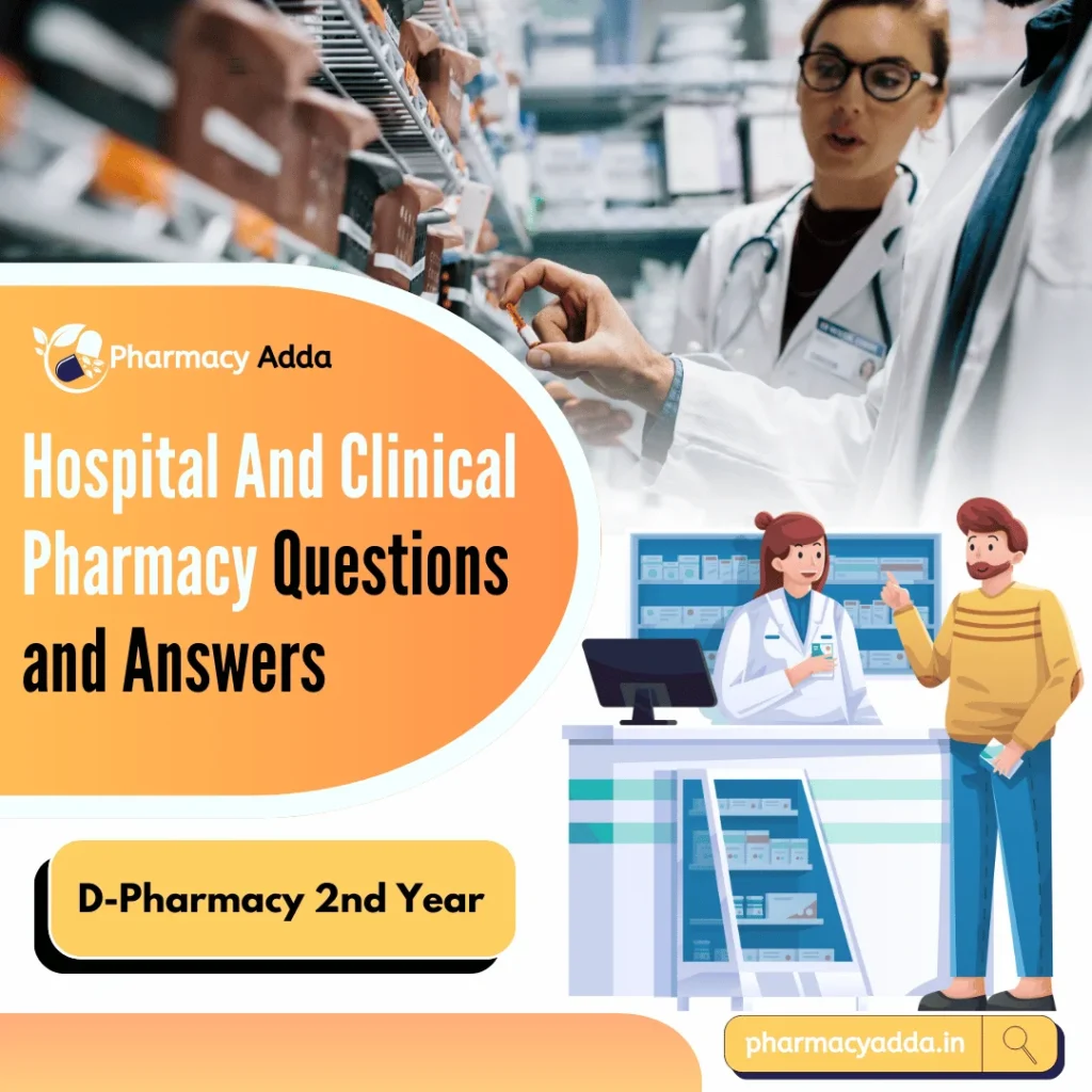 Msbte Hospital And Clinical Pharmacy Questions And Answers