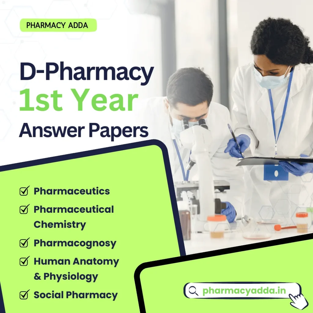 Msbte Model Answer Paper D Pharmacy 1st Year 2024